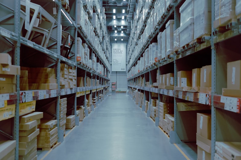 Interior of a distribution warehouse