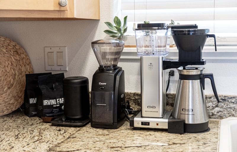 A countertop blender
